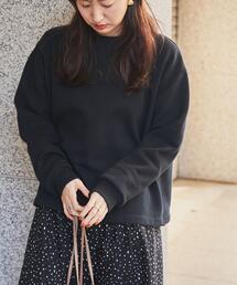 【WEB限定】ふっくら素材であたたかい。CVC裏起毛クルーネックスウェット