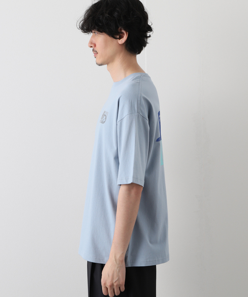 417 EDIFICE(フォーワンセブンエディフィス)の「【Hot-Dog PRESS / ホットドッグプレス】別注 プリントTシャツ ALWAYS SPORTS(Tシャツ/カットソー・メンズ・ホワイト/ブルー・MEDIUM/LARGE/X-LARGE)」の3枚目の写真