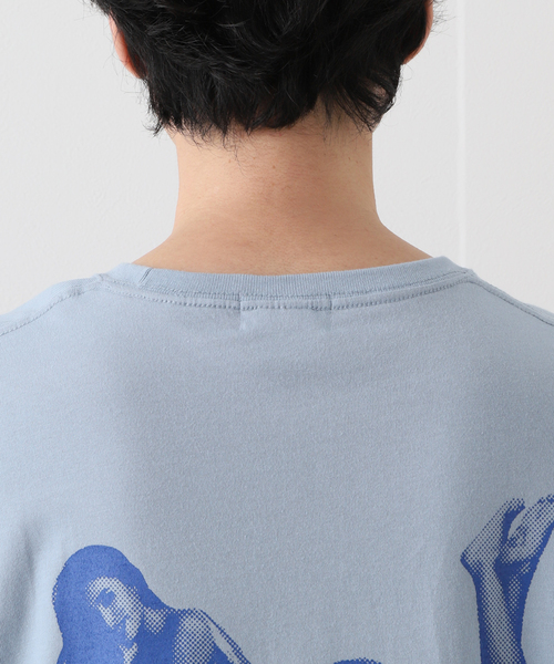 417 EDIFICE(フォーワンセブンエディフィス)の「【Hot-Dog PRESS / ホットドッグプレス】別注 プリントTシャツ ALWAYS SPORTS(Tシャツ/カットソー・メンズ・ホワイト/ブルー・MEDIUM/LARGE/X-LARGE)」の6枚目の写真