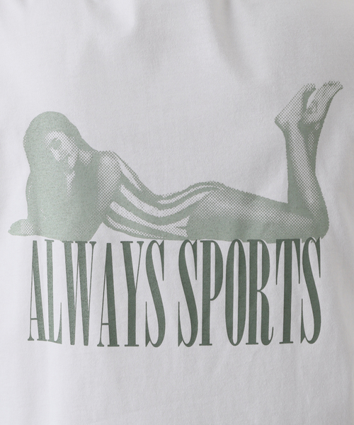 417 EDIFICE(フォーワンセブンエディフィス)の「【Hot-Dog PRESS / ホットドッグプレス】別注 プリントTシャツ ALWAYS SPORTS(Tシャツ/カットソー・メンズ・ホワイト/ブルー・MEDIUM/LARGE/X-LARGE)」の12枚目の写真