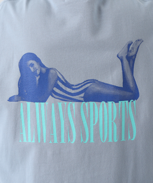 417 EDIFICE(フォーワンセブンエディフィス)の「【Hot-Dog PRESS / ホットドッグプレス】別注 プリントTシャツ ALWAYS SPORTS(Tシャツ/カットソー・メンズ・ホワイト/ブルー・MEDIUM/LARGE/X-LARGE)」の13枚目の写真
