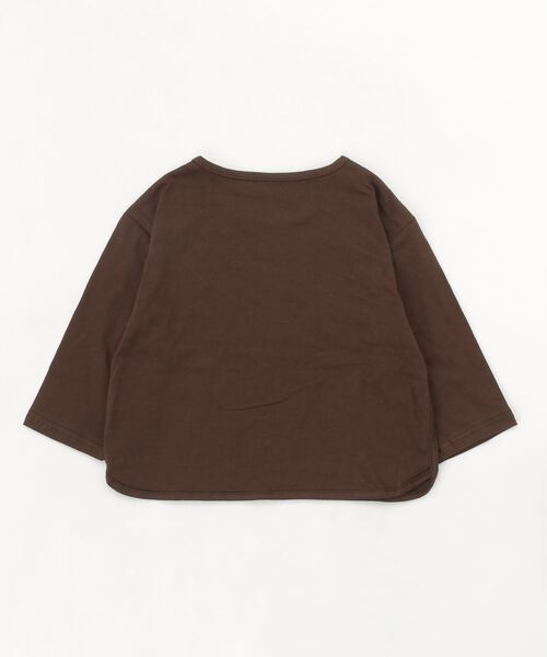 Tickle（ティックル）の「cakeデザインロンT（Tシャツ/カットソー・キッズ・ブラウン/アイボリー・90/100/110/120/130）」の5枚目の写真
