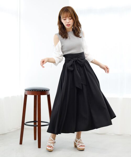 MAJESTIC LEGON(マジェスティックレゴン)の「ハイウエストボリュームスカート(スカート・レディース・ブラック/ブラウン/グレー・MEDIUM)」の16枚目の写真