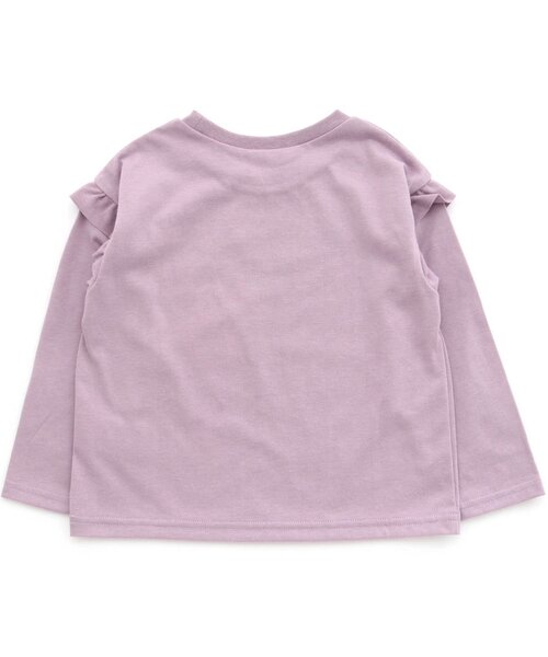 apres les cours(アプレレクール)の「GIRLSモチーフ肩フリルTシャツ(Tシャツ/カットソー・キッズ・アイボリー/レッド/ラベンダー・130/110/140/120/100/80/90)」の8枚目の写真