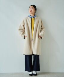 le.coeur blanc | リバーシブルフェイクムートンコート(ムートンコート)