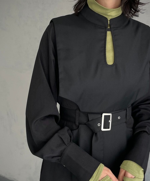 &g'aime(アンジェム)の「【&g’aime】レイヤードワンピース(ワンピース・レディース・ブラック/ブラウン・FREE)」の10枚目の写真