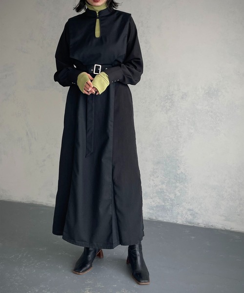 &g'aime(アンジェム)の「【&g’aime】レイヤードワンピース(ワンピース・レディース・ブラック/ブラウン・FREE)」の3枚目の写真