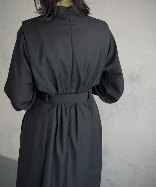 &g'aime(アンジェム)の「【&g’aime】レイヤードワンピース(ワンピース・レディース・ブラック/ブラウン・FREE)」の13枚目の写真