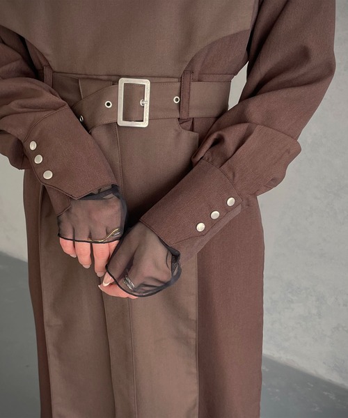 &g'aime(アンジェム)の「【&g’aime】レイヤードワンピース(ワンピース・レディース・ブラック/ブラウン・FREE)」の22枚目の写真