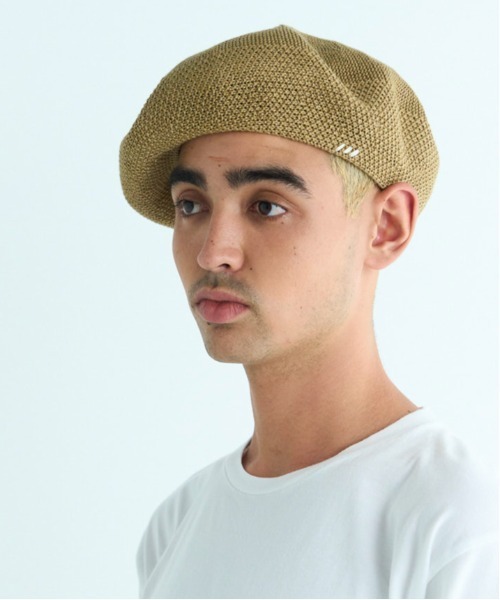 HUNTISM（ハンティズム）の「HUNTISM ハンティズム / Switching Beret スウィッチングベレー / htm231014（ハンチング/ベレー帽・メンズ・ブラック/ベージュ/グレー・FREE）」の14枚目の写真