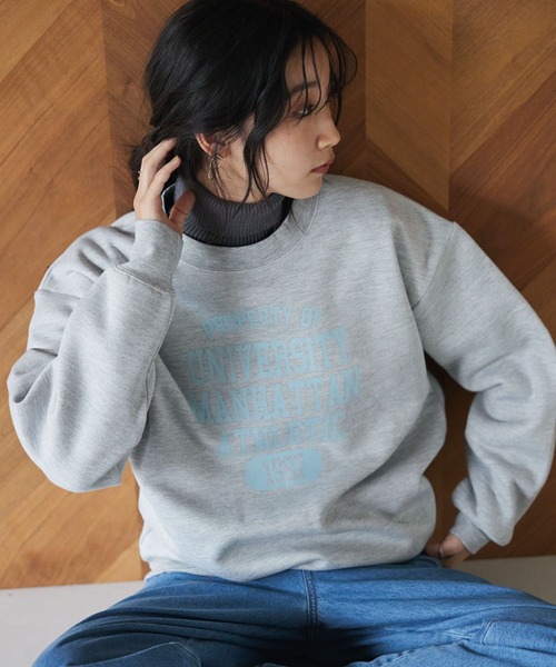 CRAFT STANDARD BOUTIQUE（クラフトスタンダードブティック）の「裏起毛プリントスウェット②　＊（スウェット・メンズ・H/E/F/G・M/L/LL）」の3枚目の写真