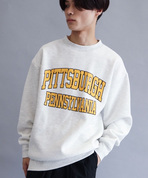 CRAFT STANDARD BOUTIQUE（クラフトスタンダードブティック）の「裏起毛プリントスウェット②　＊（スウェット・メンズ・H/E/F/G・M/L/LL）」の4枚目の写真