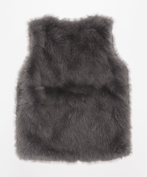 BANNER SELECT（バナーセレクト）の「ボリュームファーベスト（ベスト・レディース・ベージュ/ブラウン/グレー・FREE）」の22枚目の写真