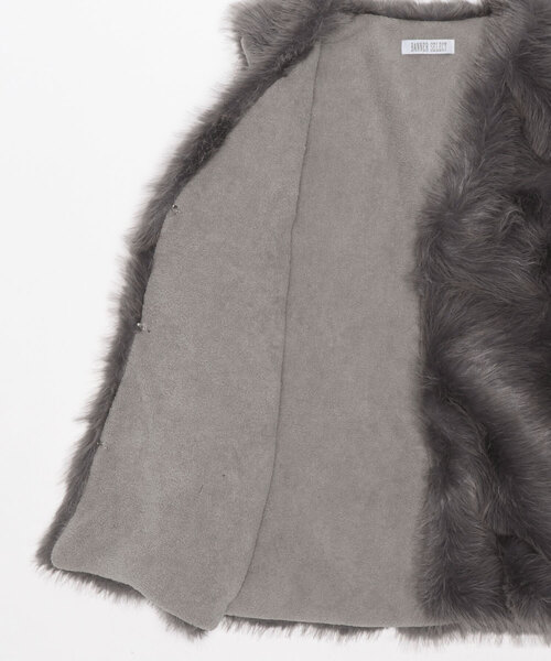 BANNER SELECT（バナーセレクト）の「ボリュームファーベスト（ベスト・レディース・ベージュ/ブラウン/グレー・FREE）」の21枚目の写真