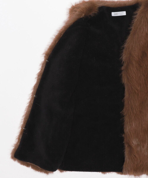 BANNER SELECT（バナーセレクト）の「ボリュームファーベスト（ベスト・レディース・ベージュ/ブラウン/グレー・FREE）」の19枚目の写真