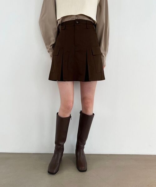 MAJESTIC LEGON（マジェスティックレゴン）の「カーゴミニスカパン（その他パンツ・レディース・ベージュ/ブラウン/カーキオリーブ・MEDIUM）」の2枚目の写真