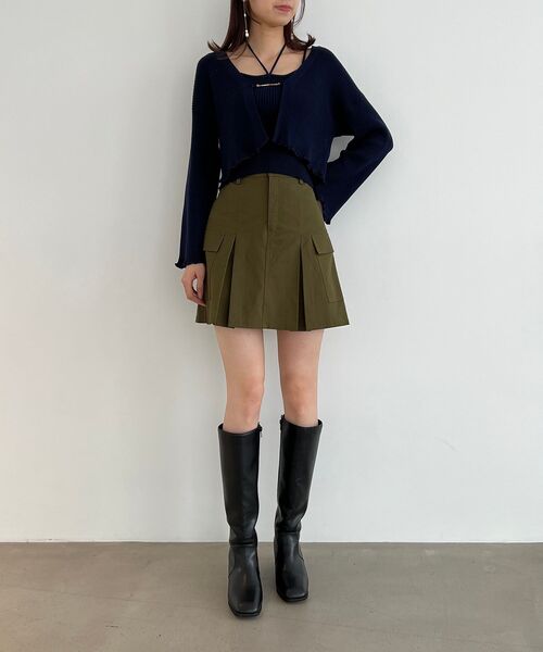 MAJESTIC LEGON（マジェスティックレゴン）の「カーゴミニスカパン（その他パンツ・レディース・ベージュ/ブラウン/カーキオリーブ・MEDIUM）」の21枚目の写真