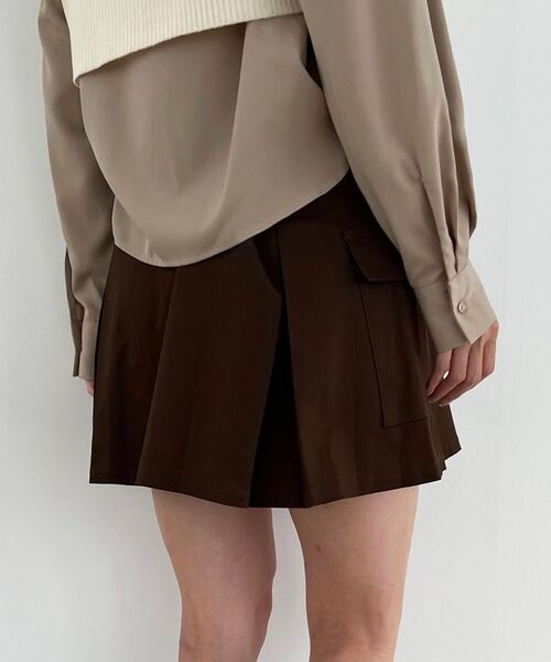 MAJESTIC LEGON（マジェスティックレゴン）の「カーゴミニスカパン（その他パンツ・レディース・ベージュ/ブラウン/カーキオリーブ・MEDIUM）」の5枚目の写真