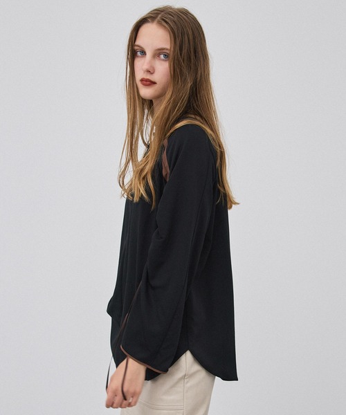 PUBLIC TOKYO（パブリックトウキョウ）の「【岐阜県産】【オケージョン対応】ブラウス×ジャンスカセットマルチウェイワンピース（ワンピース・レディース・ブラック/ベージュ・FREE）」の10枚目の写真