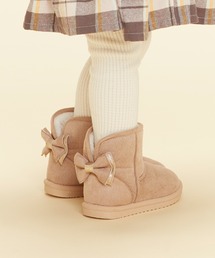 Kids Foret | 【撥水加工】りぼん付きムートンブーツ(ブーツ)