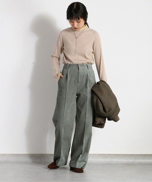 cepo(セポ)の「モチモチハイショクリブタートル(ニット/セーター・レディース・オレンジ/ベージュ/グリーン/オフホワイト/ブラック・M)」の10枚目の写真