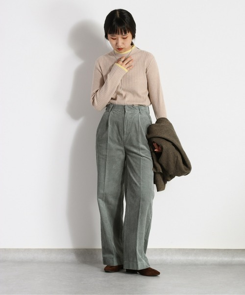 cepo(セポ)の「モチモチハイショクリブタートル(ニット/セーター・レディース・オレンジ/ベージュ/グリーン/オフホワイト/ブラック・M)」の9枚目の写真