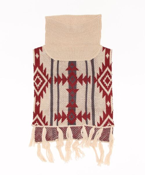 チャイハネ（チャイハネ）の「【チャイハネ】マレニットスヌード（ネックウォーマー/スヌード・レディース・ブラック/ブルー/ベージュ・FREE）」の5枚目の写真