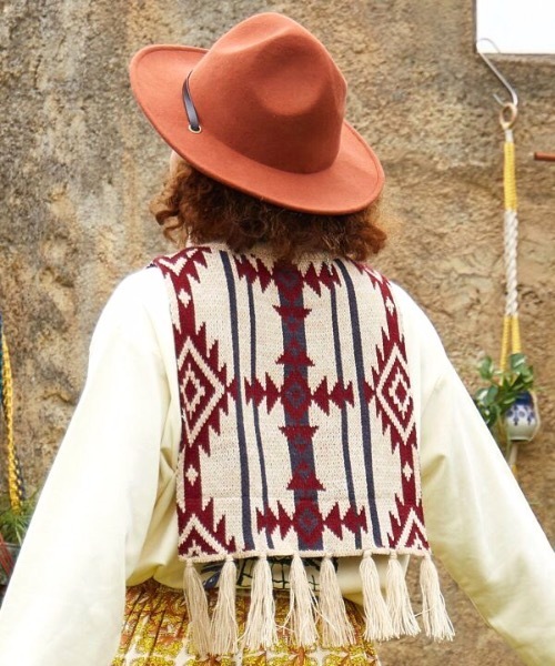 チャイハネ（チャイハネ）の「【チャイハネ】マレニットスヌード（ネックウォーマー/スヌード・レディース・ブラック/ブルー/ベージュ・FREE）」の6枚目の写真