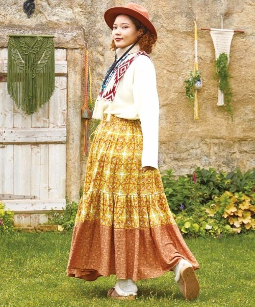 チャイハネ（チャイハネ）の「【チャイハネ】マレニットスヌード（ネックウォーマー/スヌード・レディース・ブラック/ブルー/ベージュ・FREE）」の7枚目の写真