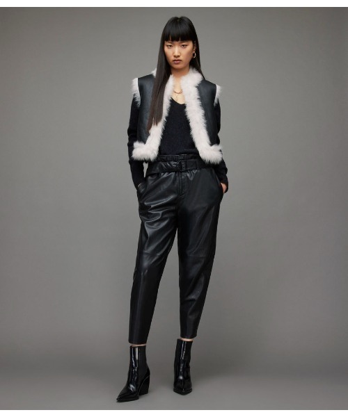 ALLSAINTS(オールセインツ)の「RAWLY SHEARLING GILE | RAWLY シアリング ジレ(その他アウター・レディース・ホワイト・M/S/XS)」の4枚目の写真