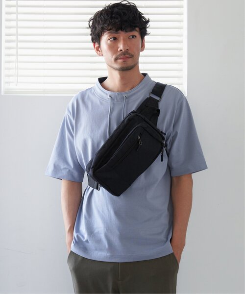 ikka(イッカ)の「メランジスクエアボディバッグ(ボディバッグ/ウエストポーチ・メンズ・グレー/ブラック/ネイビー・FREE)」の9枚目の写真