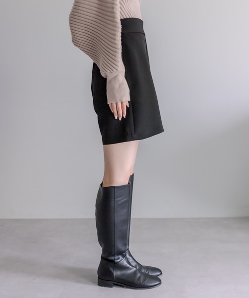 mline（エムライン）の「[mline] シンプルショートパンツ（その他パンツ・レディース・アイボリー/ブラック・1/2）」の16枚目の写真