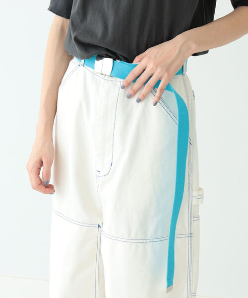 BEAMS BOY(ビームスボーイ)の「BEAMS BOY / USA テープ ベルト(ベルト・レディース・チャコールグレー/レッド/ピンク/ミント/ロイヤルブルー・ONE SIZE)」の1枚目の写真