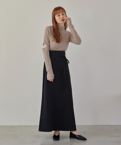 新品タグ付き】coperni タートルネックカット アウトドレス XS 黒