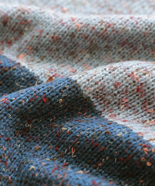 osharewalker（オシャレウォーカー）の「【廃盤】『配色ミックスヤーンニット』（ニット/セーター・レディース・ベージュ/ボルドー/ダークグリーン/グレイッシュブルー・FREE）」の9枚目の写真