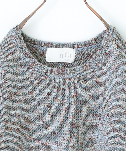 osharewalker（オシャレウォーカー）の「【廃盤】『配色ミックスヤーンニット』（ニット/セーター・レディース・ベージュ/ボルドー/ダークグリーン/グレイッシュブルー・FREE）」の15枚目の写真