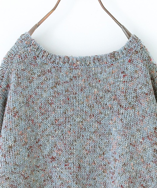 osharewalker（オシャレウォーカー）の「【廃盤】『配色ミックスヤーンニット』（ニット/セーター・レディース・ベージュ/ボルドー/ダークグリーン/グレイッシュブルー・FREE）」の13枚目の写真