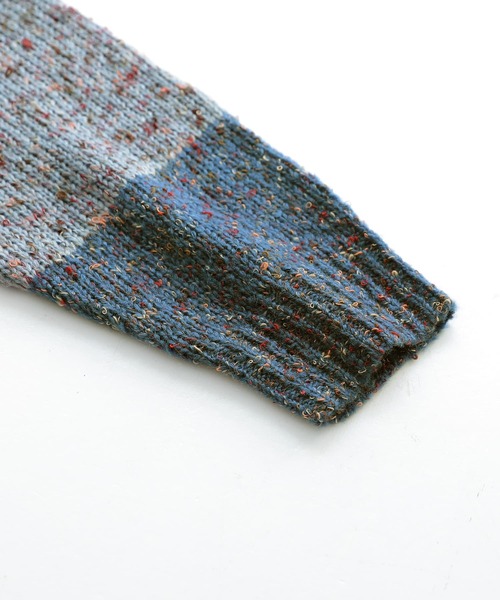 osharewalker（オシャレウォーカー）の「【廃盤】『配色ミックスヤーンニット』（ニット/セーター・レディース・ベージュ/ボルドー/ダークグリーン/グレイッシュブルー・FREE）」の22枚目の写真