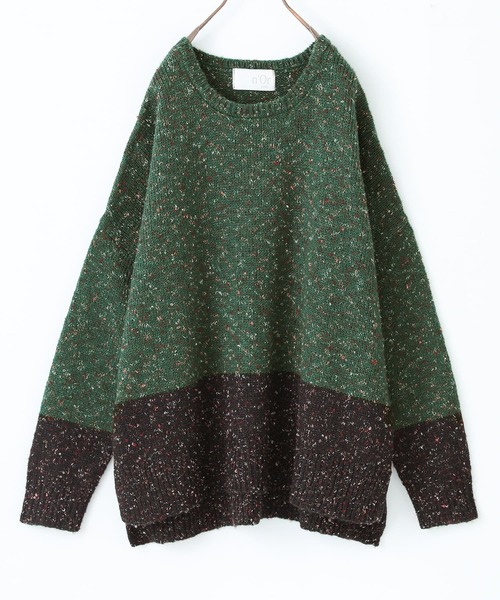 osharewalker（オシャレウォーカー）の「【廃盤】『配色ミックスヤーンニット』（ニット/セーター・レディース・ベージュ/ボルドー/ダークグリーン/グレイッシュブルー・FREE）」の16枚目の写真