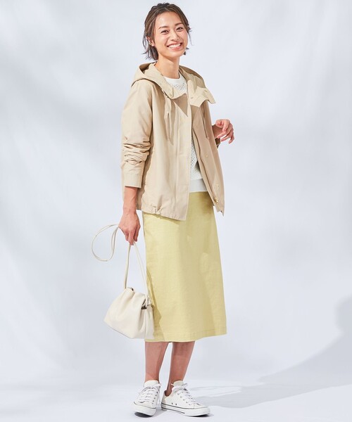 【極美品】【23区】【中村アンさん着用】ライトタッサー フーデットジャケット 極美品 23区 ライトタッサーフーデットジャケット 中村アン マウンテン