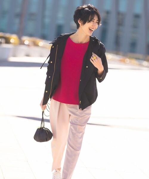 【極美品】【23区】【中村アンさん着用】ライトタッサー フーデットジャケット 極美品 23区 ライトタッサーフーデットジャケット 中村アン マウンテン