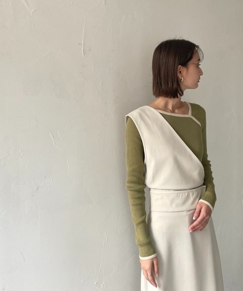 CLEIO（クレイオ）の「【CLEIO】2WAYアシンメトリーワンピース（ワンピース・レディース・アイボリー/ベージュ・FREE）」の3枚目の写真