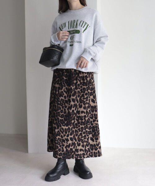 fredy emue（フレディエミュ）の「【3WAY】レオパード＋チュールレイヤードスカート（スカート・レディース・ブラック系その他/ベージュ系その他・38/36）」の10枚目の写真