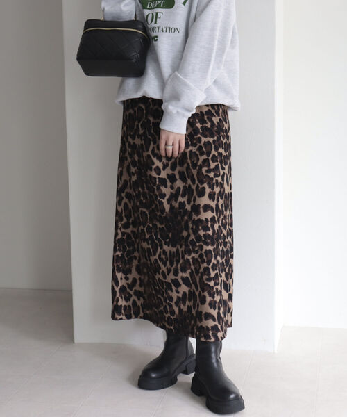 fredy emue（フレディエミュ）の「【3WAY】レオパード＋チュールレイヤードスカート（スカート・レディース・ブラック系その他/ベージュ系その他・38/36）」の12枚目の写真