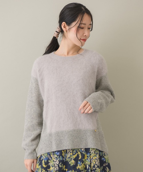 Dignite collier（ディニテコリエ）の「【KATHARINE ROSS】Dignite collier FOXEY コクーン切替シャギーニットプルオーバー（ニット/セーター・レディース・イエロー/グリーン/グレー・MEDIUM）」の22枚目の写真