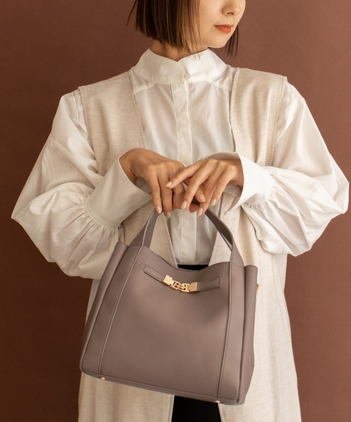 【セール】３スペース2wayハンドバッグ（ハンドバッグ）｜VitaFelice（ヴィータフェリーチェ）