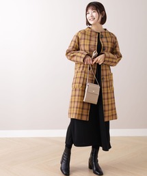 新品未使用　AUSTIN REED ビジューボタン　ウィンドペンチェック柄コート 新品未使用 AUSTIN REED ビジューボタン ウィンドペンチェック柄コート