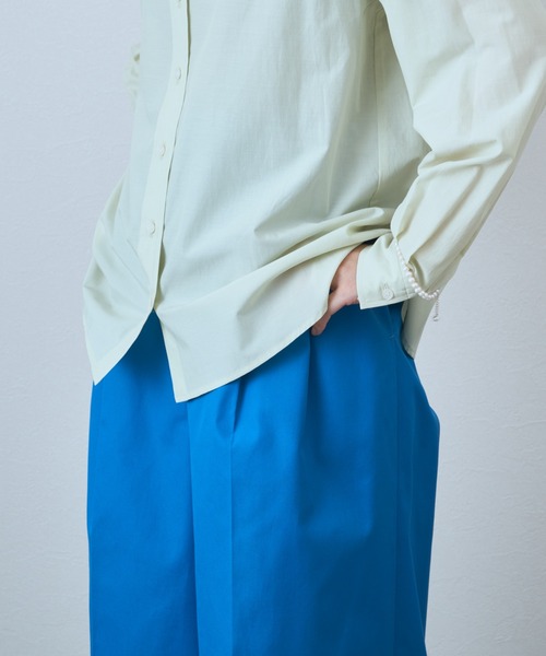 audrey and john wad(オードリーアンドジョンワッド)の「2タックワイドパンツ(その他パンツ・レディース・ブラック/チャコールグレー/ブルー/アイボリー・S/M)」の20枚目の写真