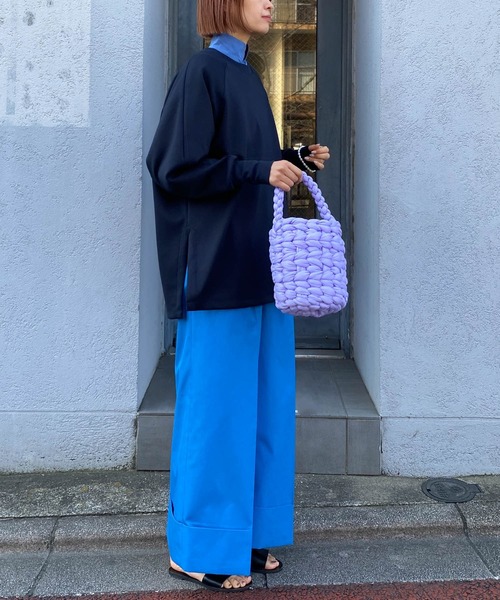 audrey and john wad(オードリーアンドジョンワッド)の「2タックワイドパンツ(その他パンツ・レディース・ブラック/チャコールグレー/ブルー/アイボリー・S/M)」の18枚目の写真