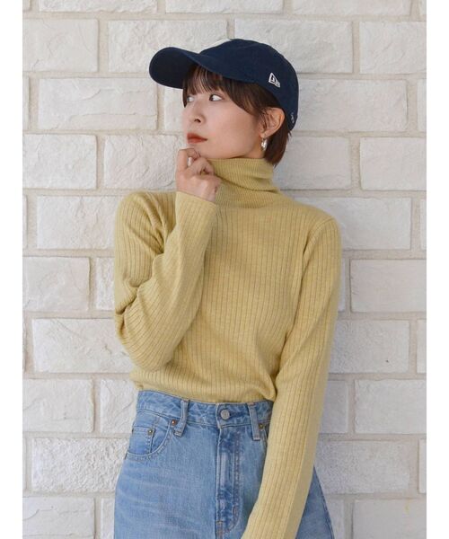 Ungrid(アングリッド)の「ウォッシャブルタートルニット(ニット/セーター・レディース・ピンク/ライトグリーン/イエロー/レッド/ブラック/ヘザーグレー・FREE)」の20枚目の写真